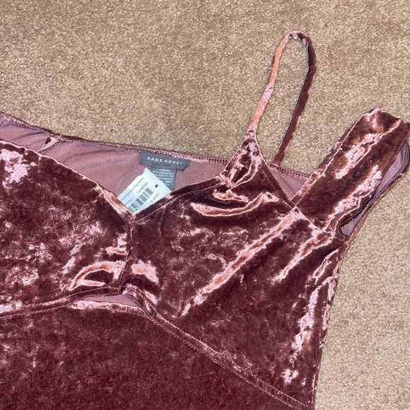 Mauve Velvet Dress - Picture 4 of 5